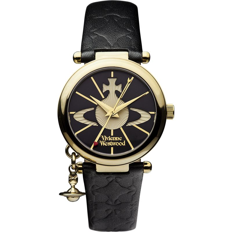 Vivienne Westwood Orb II Watch Black Gold-PEROZ Accessories