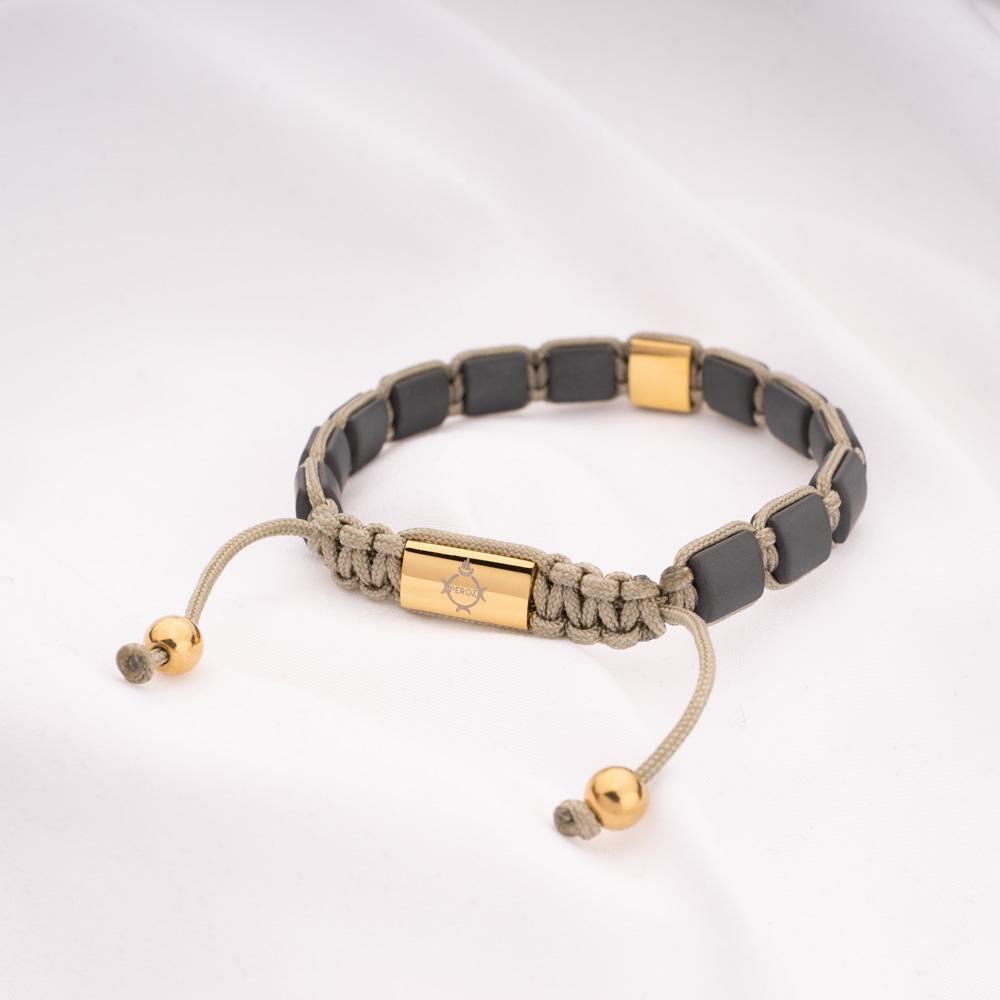 Peroz Accessories Grey Hematite Beaded Bracelet