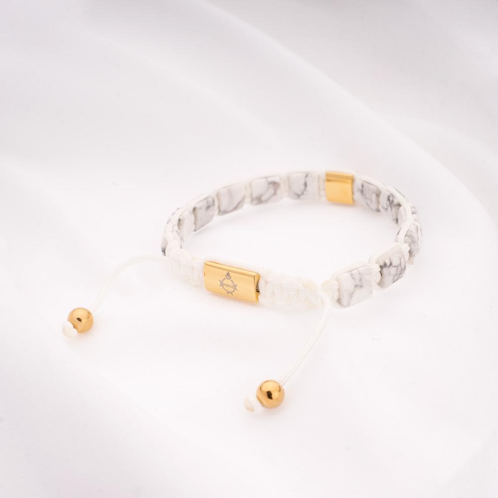 Howlite Beaded Bracelet - PEROZ Accessories 