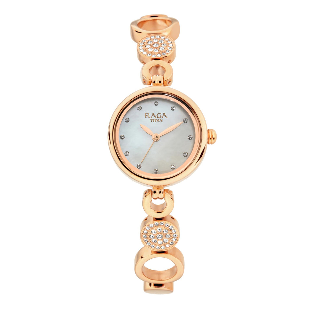 Titan Raga Mother of Pearl Dial Women Watch With Metal Strap for Women-PEROZ Accessories