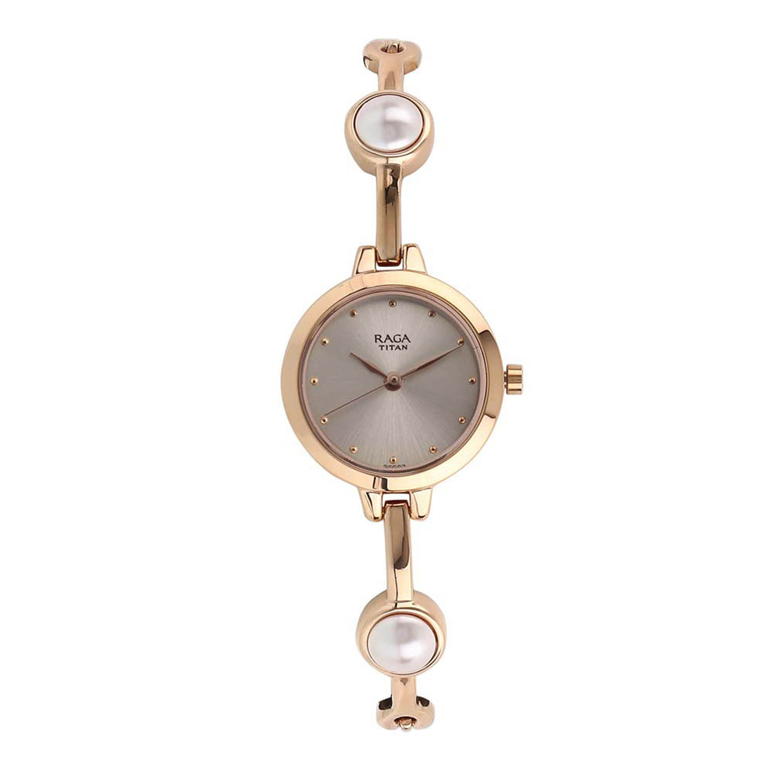 Titan Quartz Analogue Grey Dial Metal Strap Watch for Women-PEROZ Accessories