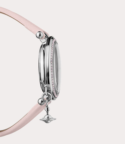 Vivienne Westwood Orb Pastelle Watch Pale Pink Silver-PEROZ Accessories
