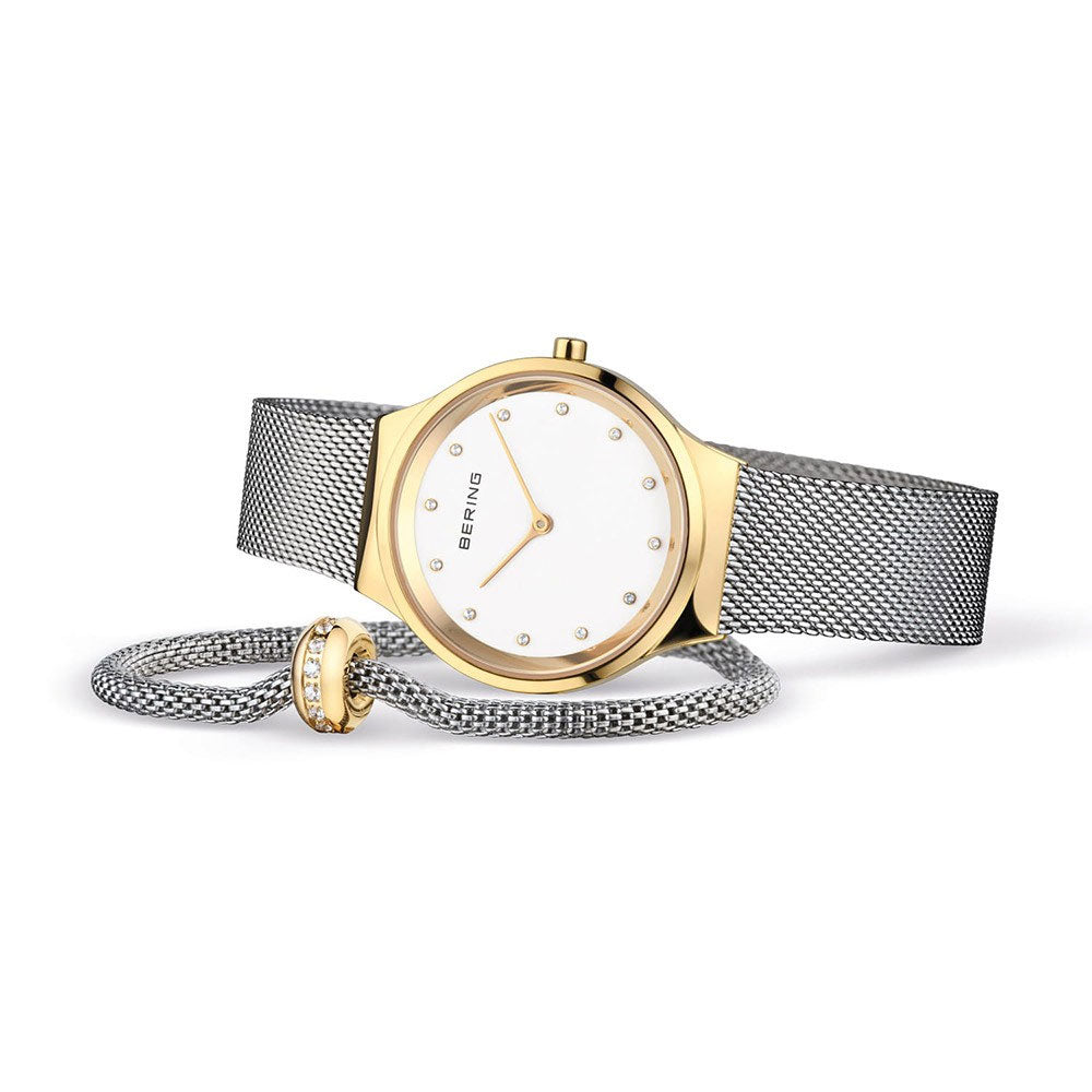 Bering Classic Gift Set 31mm Stainless Steel Strap with Matching Bracelet Watch-PEROZ Accessories
