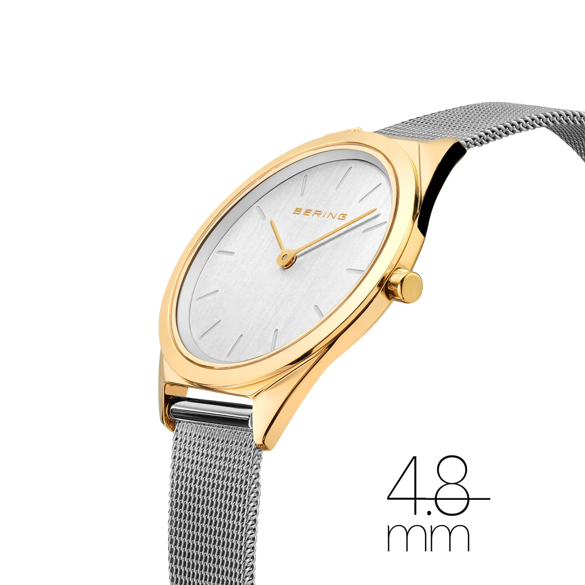 Bering Ladies Ultra Slim Silver Watch-PEROZ Accessories