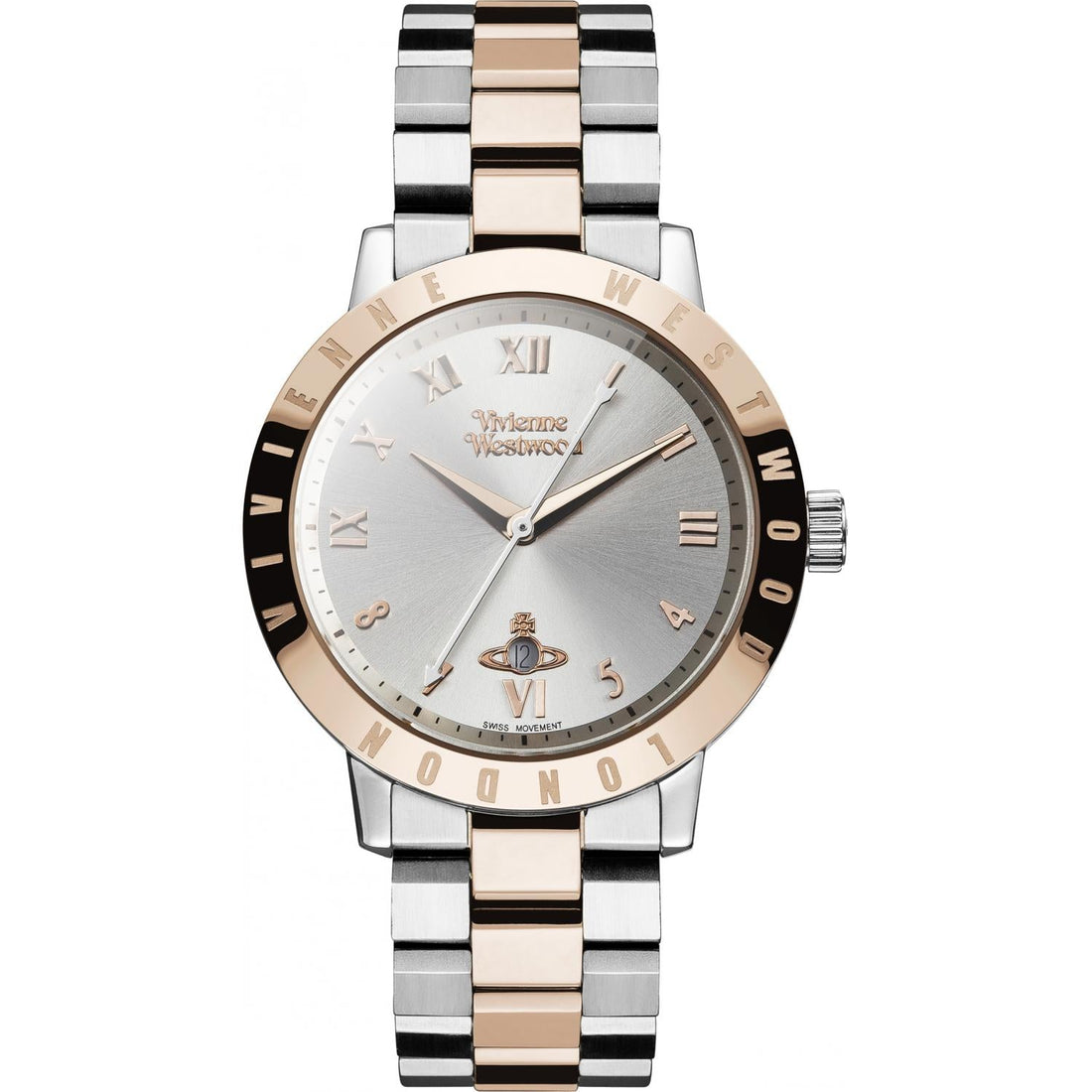 Vivienne Westwood Bloomsbury Watch Two Tone Rose Gold-PEROZ Accessories
