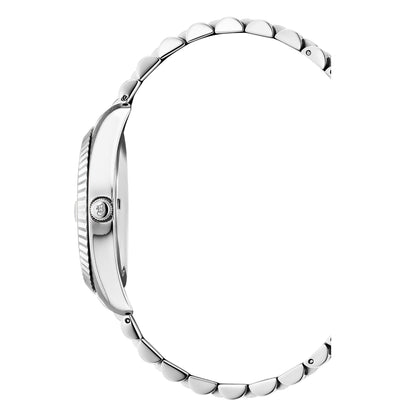 Jacques Du Manoir Swiss Inspiration Business Date Silver Blue Watch-PEROZ Accessories