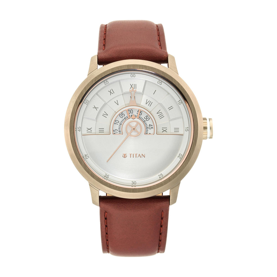 Titan Grandmaster White Dial Analogue with Day and Date Stainless Steel Strap Watch for Men-PEROZ Accessories