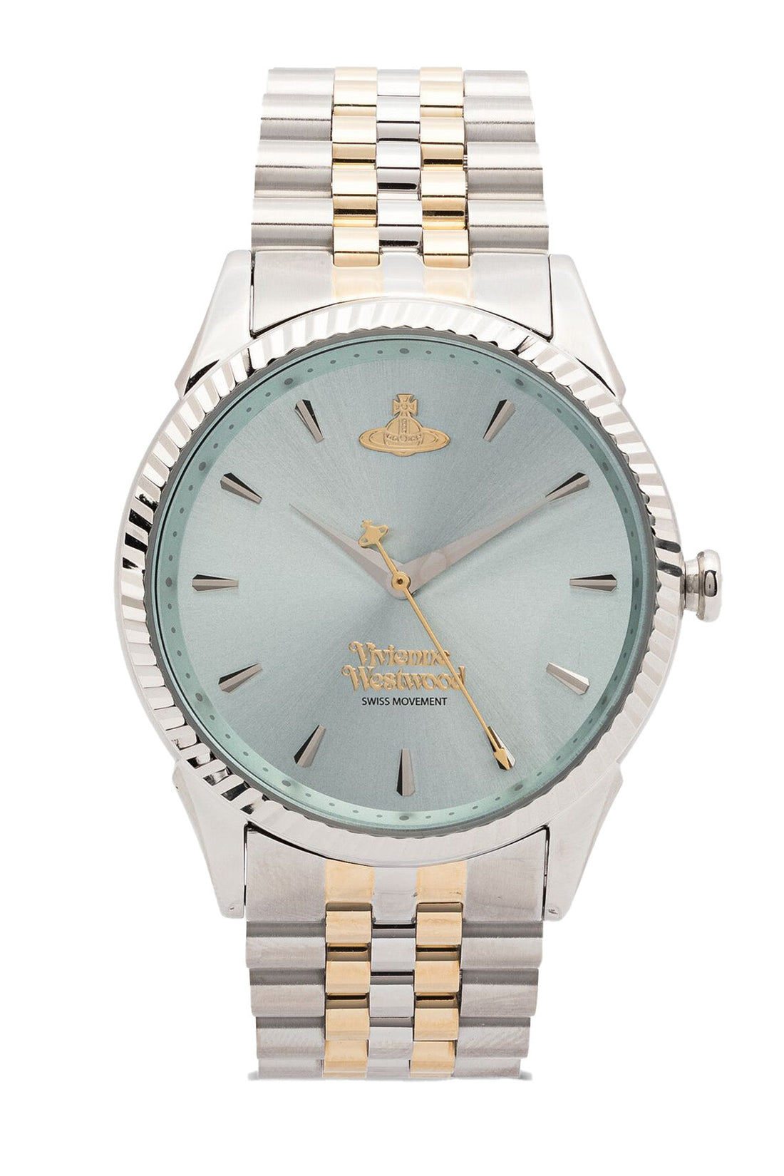 Vivienne Westwood Seymore Green Dial Two Tone Strap Watch-PEROZ Accessories