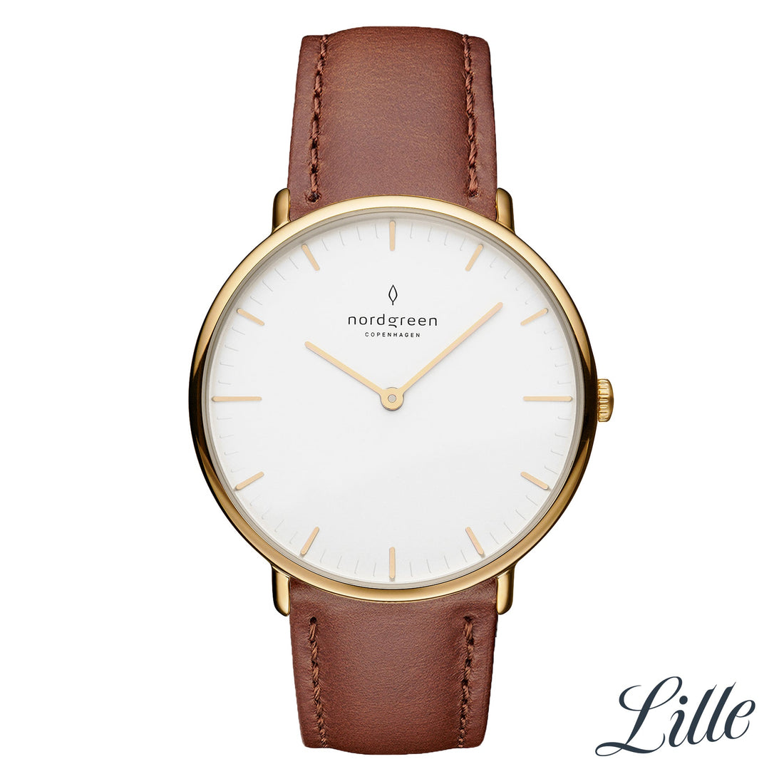 Nordgreen Native 40mm Gold Case Brown Watch-PEROZ Accessories