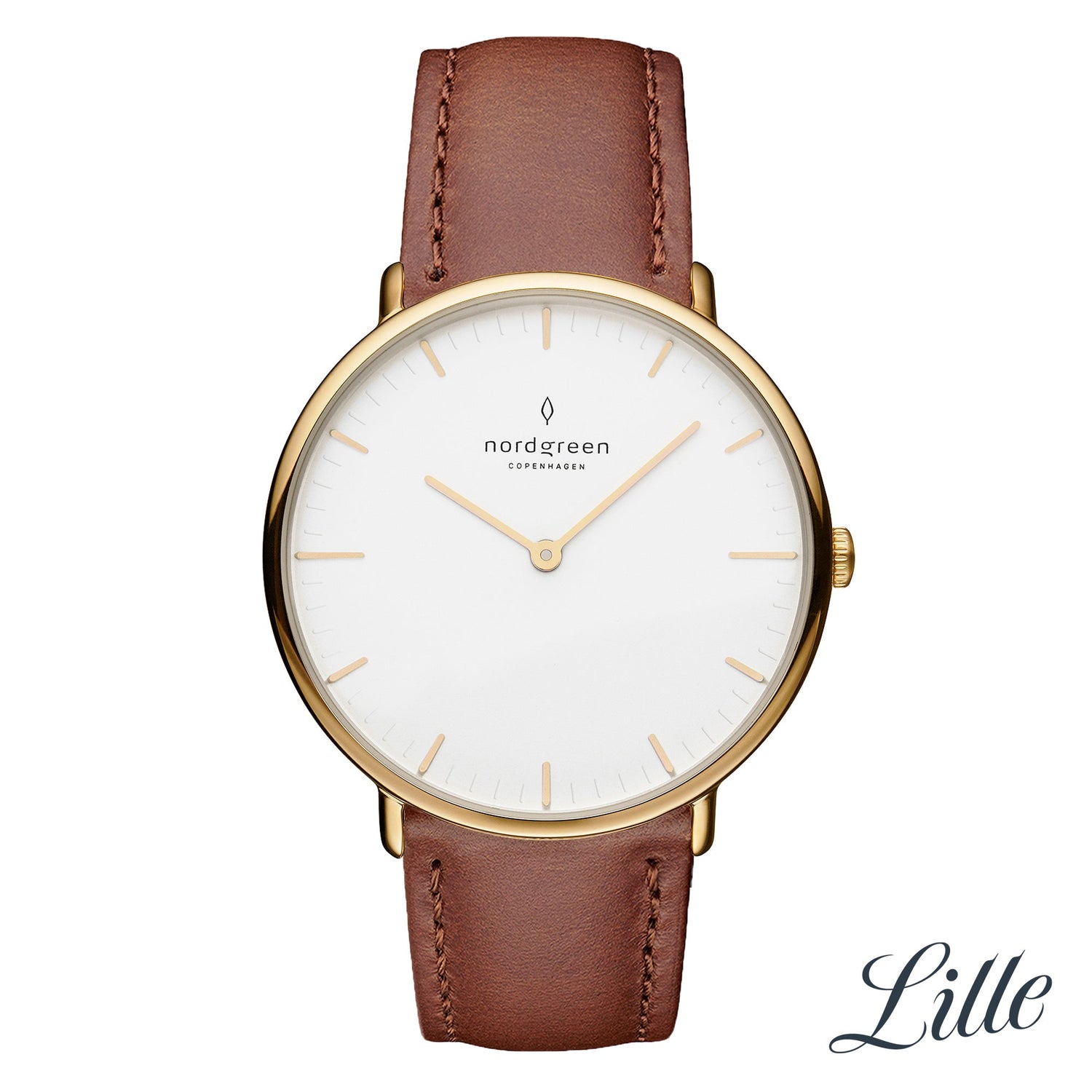 Nordgreen Native 40mm Gold Case Brown Watch-PEROZ Accessories