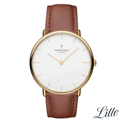 Nordgreen Native 40mm Gold Case Brown Watch-PEROZ Accessories