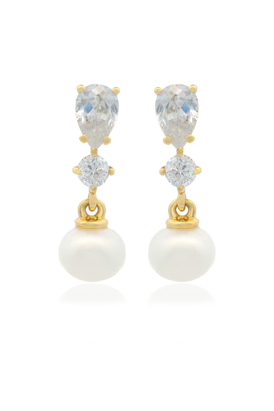 CHIC NOEL FRESHWATER PEARL PYRMONT EARRINGS GOLD-PEROZ Accessories