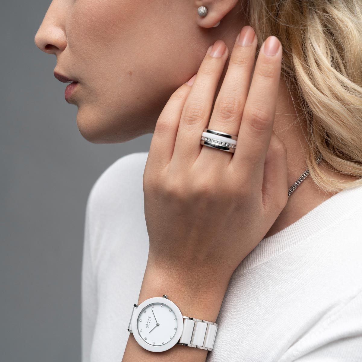 Bering Ceramic Pure White Watch-PEROZ Accessories