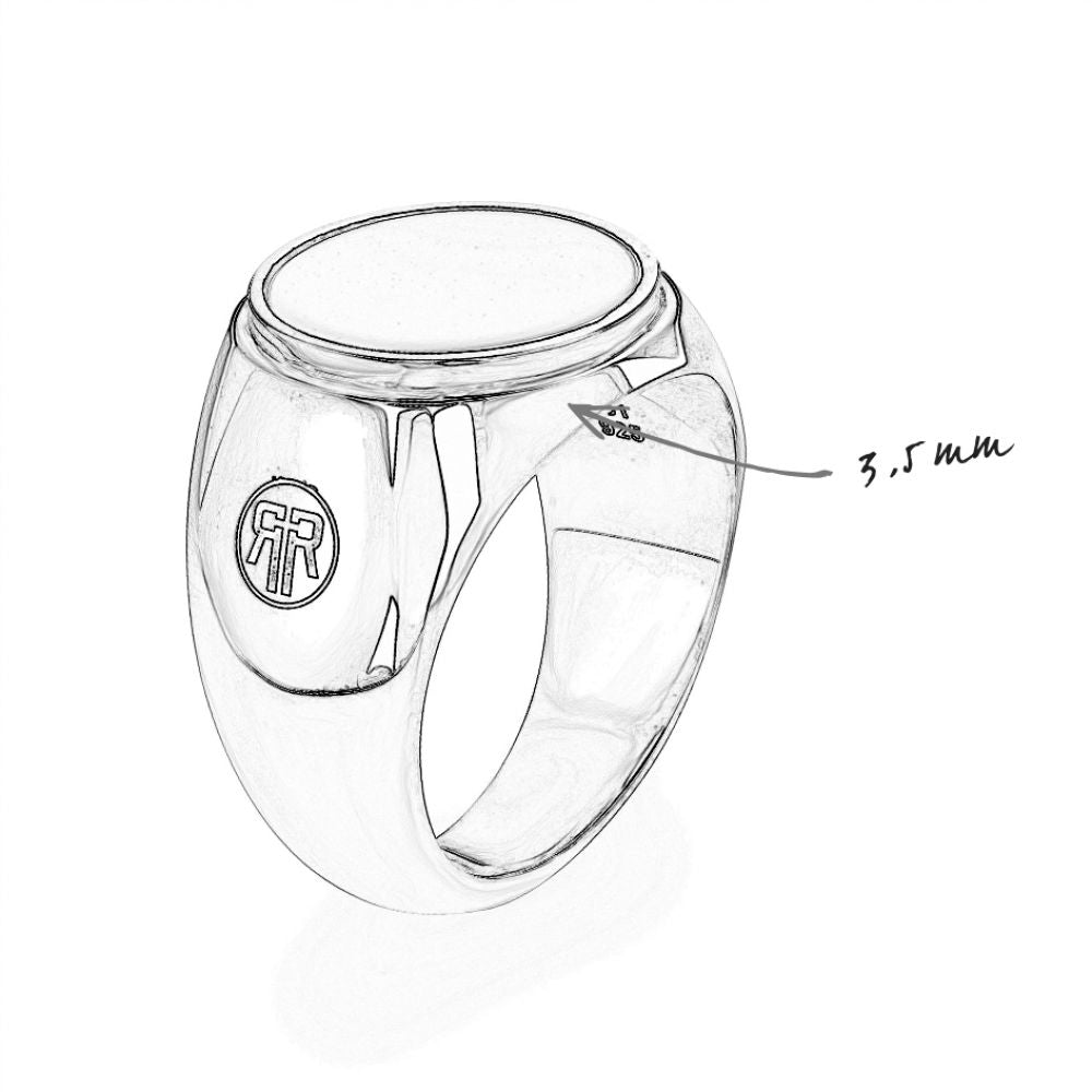 Rebel and Rose Ring Round Lapis Lowneck-PEROZ Accessories