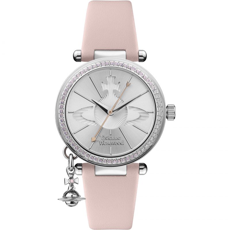 Vivienne Westwood Orb Pastelle Watch Pale Pink Silver-PEROZ Accessories