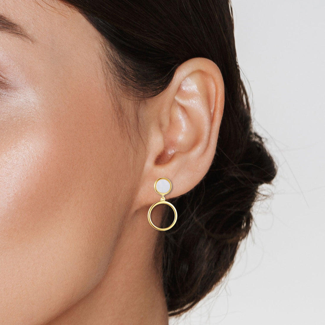 Natalie Dangle Earrings 18k gold plated | PEROZ Accessories