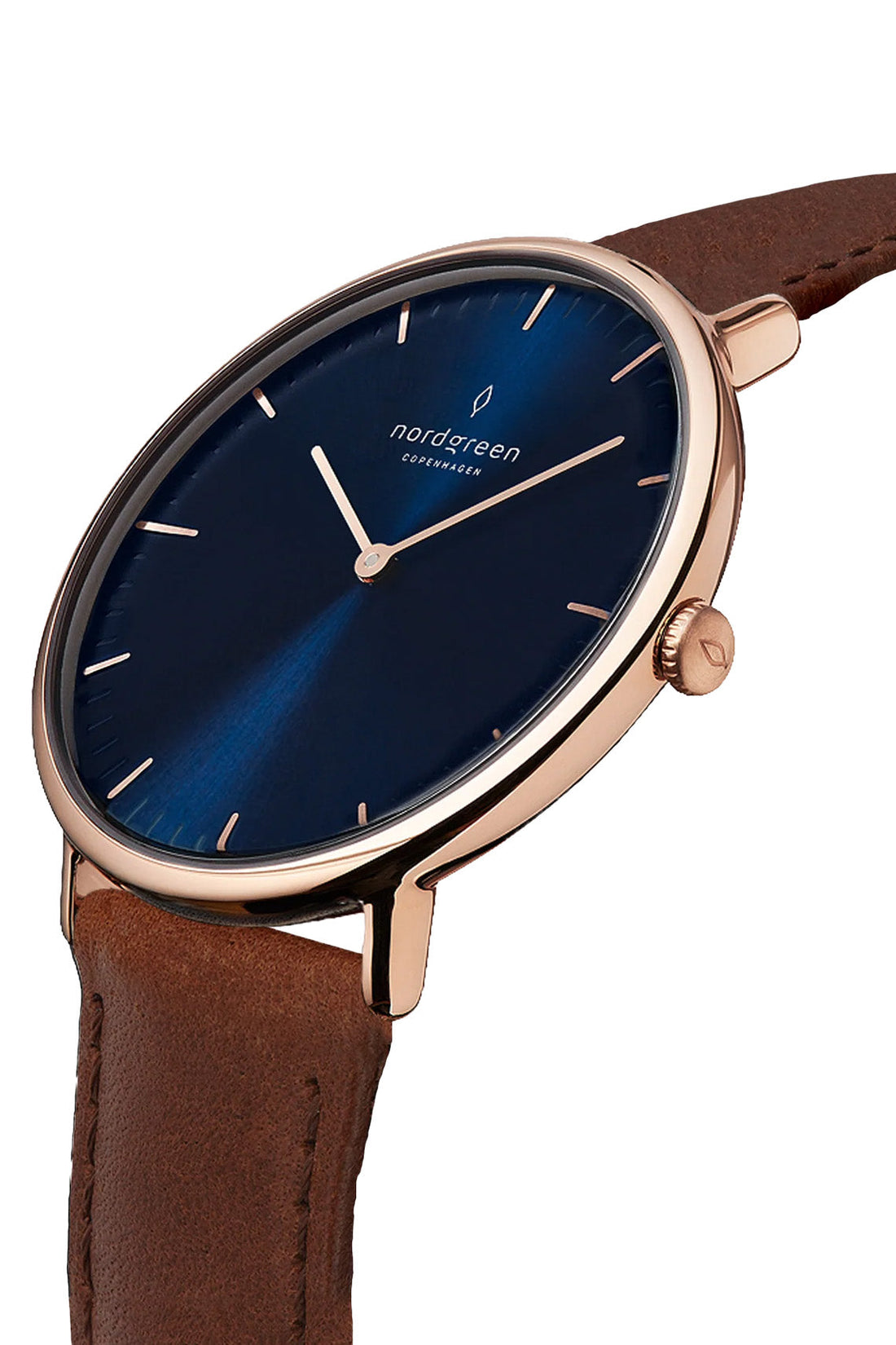 Nordgreen Native 36mm Brown Leather Strap Watch-PEROZ Accessories