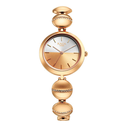 Titan Raga Delight Silver Dial Women Watch With Metal Strap-PEROZ Accessories