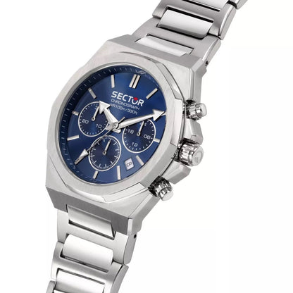 Sector 960 Blue Dial Silver Bracelet Chronograph-PEROZ Accessories