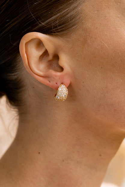 SYDNEY SOIRÉE DOUBLE BAY EARRINGS GOLD-PEROZ Accessories