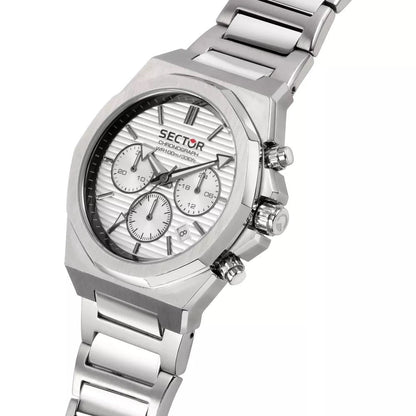 Sector 960 White Dial Silver Chronograph-PEROZ Accessories