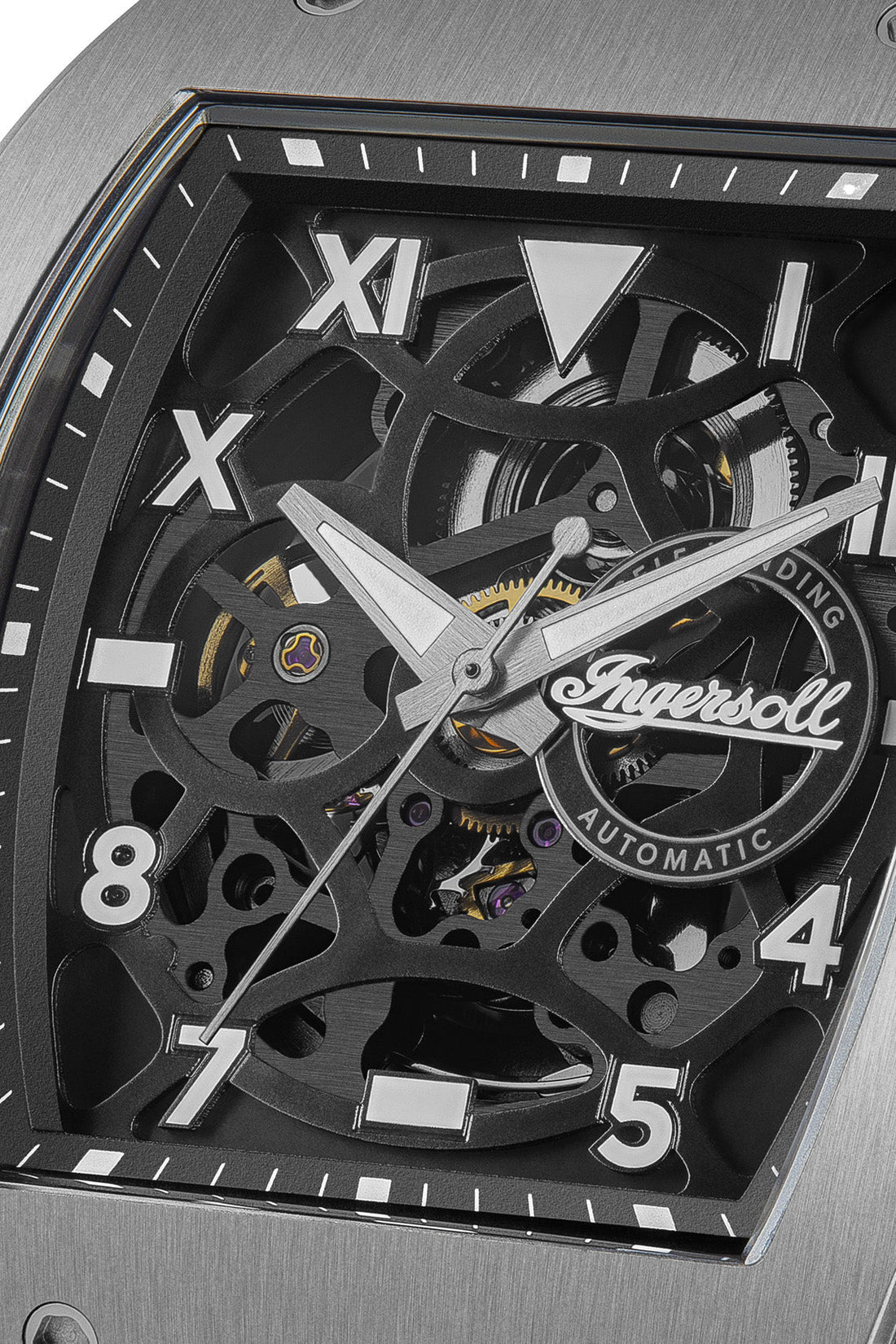 Ingersoll The Play Silver Dial Black Rubber Strap Watch-PEROZ Accessories