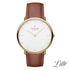 Nordgreen Native 28mm Brown Leather Strap Watch-PEROZ Accessories