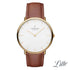 Nordgreen Native 32mm Brown Leather Strap Watch-PEROZ Accessories