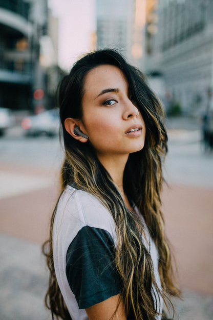 HYPHEN Wireless Earbuds Bluetooth Headphone Black color-Headphones-PEROZ Accessories