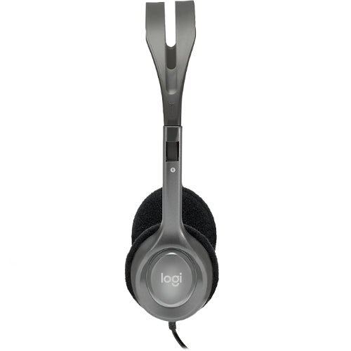 LOGITECH H110 Stereo Headset Over-the-head Headphone 3.5mm Versatile Adjustable Microphone for PC Mac LS-Headphones-PEROZ Accessories