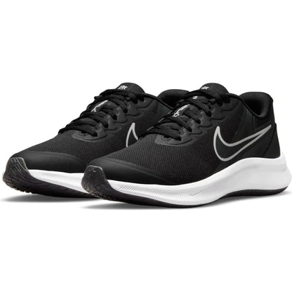 Nike Star Runner 3 Grade School Unisex Shoes Black/white DA2776-003-Sportswear-PEROZ Accessories