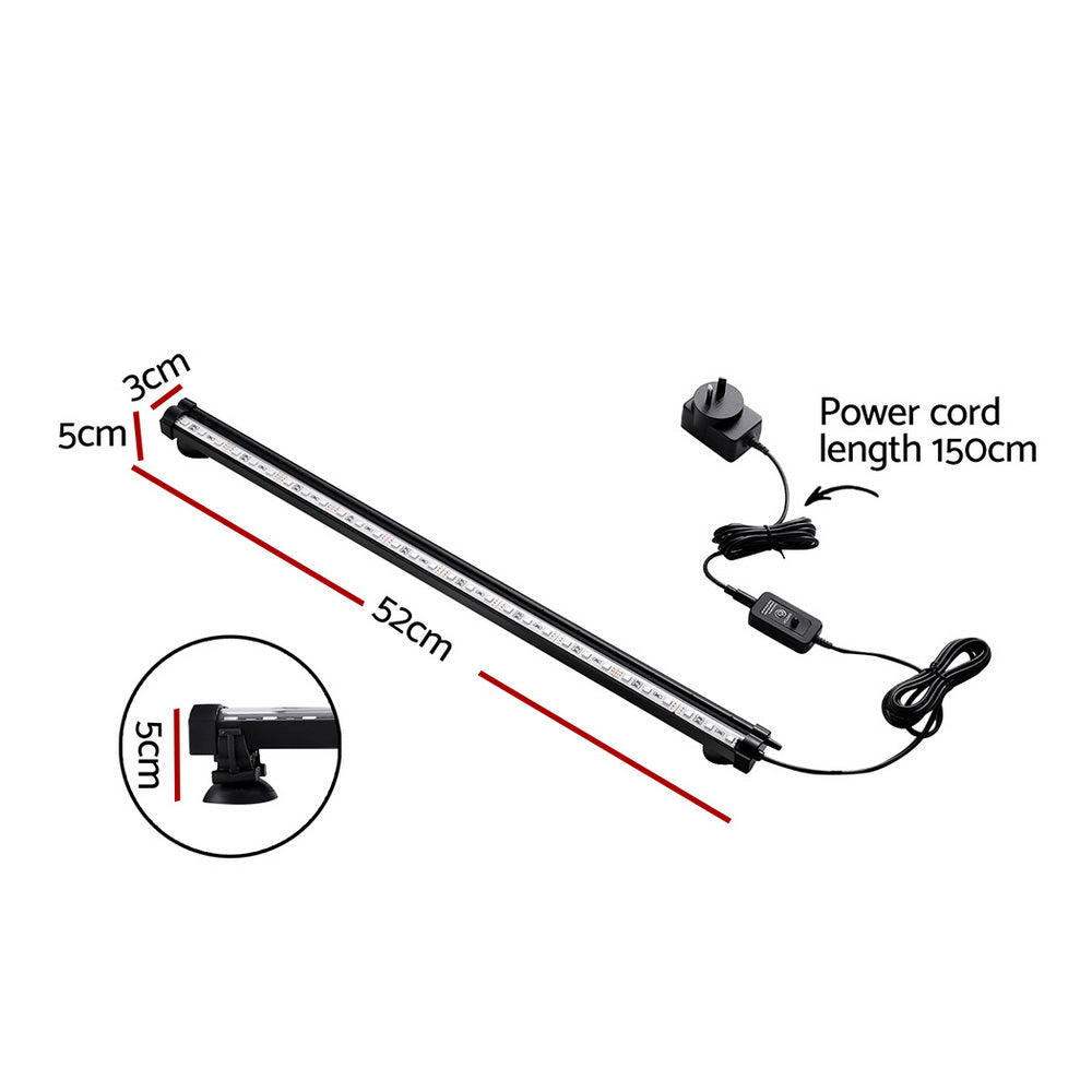 i.Pet Aquarium Light Submersible 52CM Air Bubble LED Light-Home &amp; Garden &gt; Fountains &gt; Fountain &amp; Ponds Accessories-PEROZ Accessories