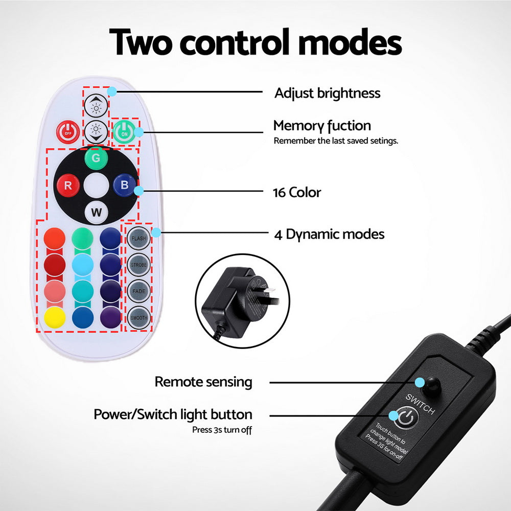 i.Pet Aquarium Light Submersible 52CM Air Bubble LED Light-Home &amp; Garden &gt; Fountains &gt; Fountain &amp; Ponds Accessories-PEROZ Accessories