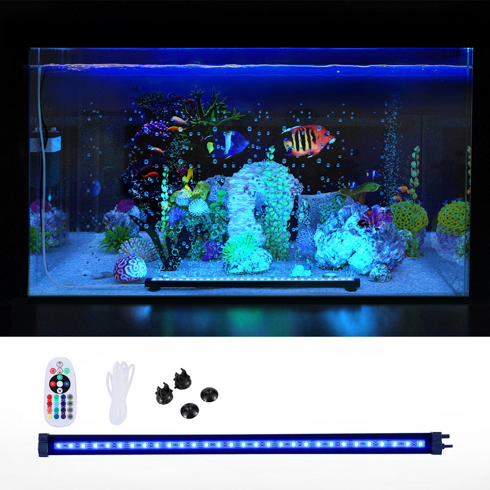 i.Pet Aquarium Light Submersible 52CM Air Bubble LED Light-Home &amp; Garden &gt; Fountains &gt; Fountain &amp; Ponds Accessories-PEROZ Accessories