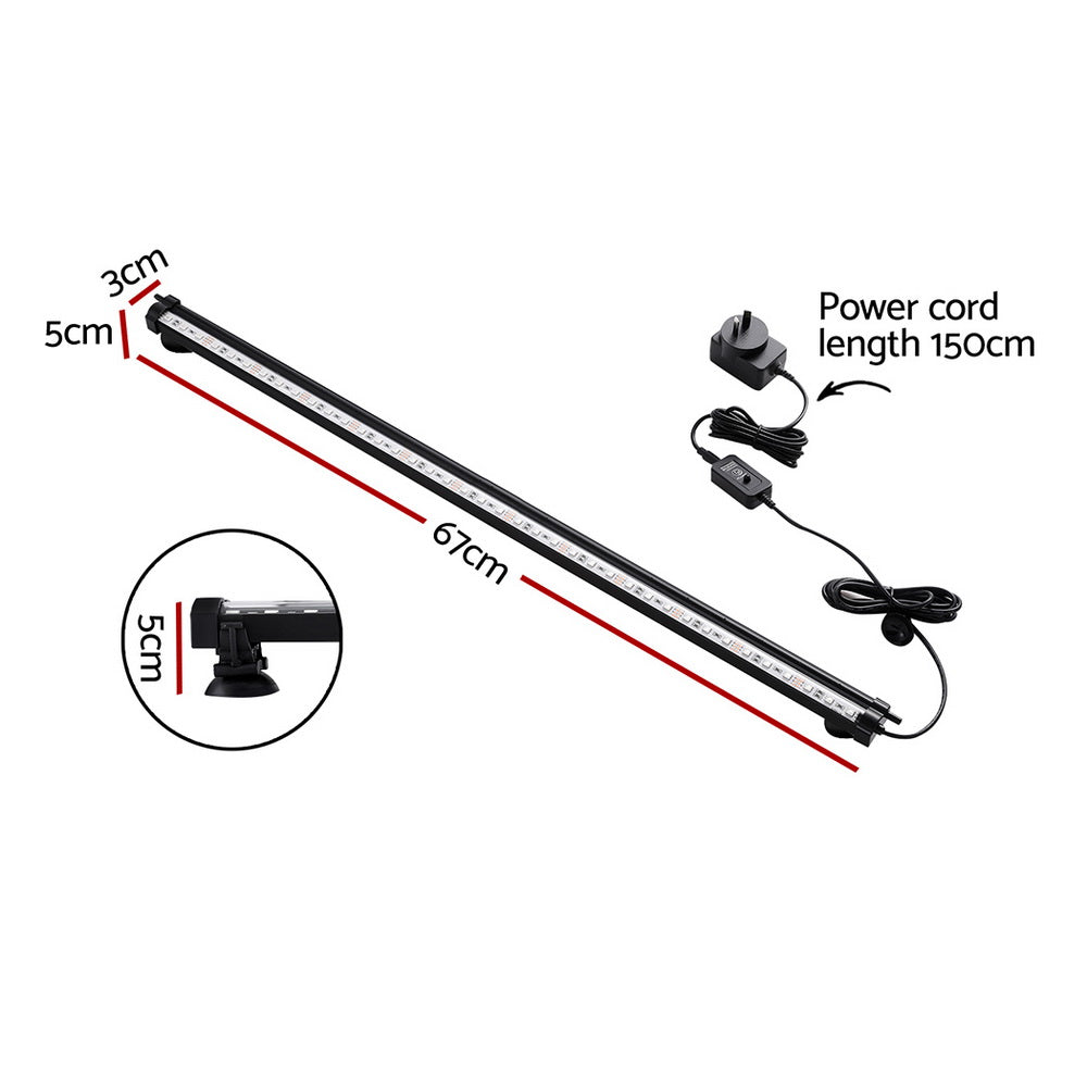 i.Pet Aquarium Light Submersible 67CM Air Bubble LED Light-Home &amp; Garden &gt; Fountains &gt; Fountain &amp; Ponds Accessories-PEROZ Accessories