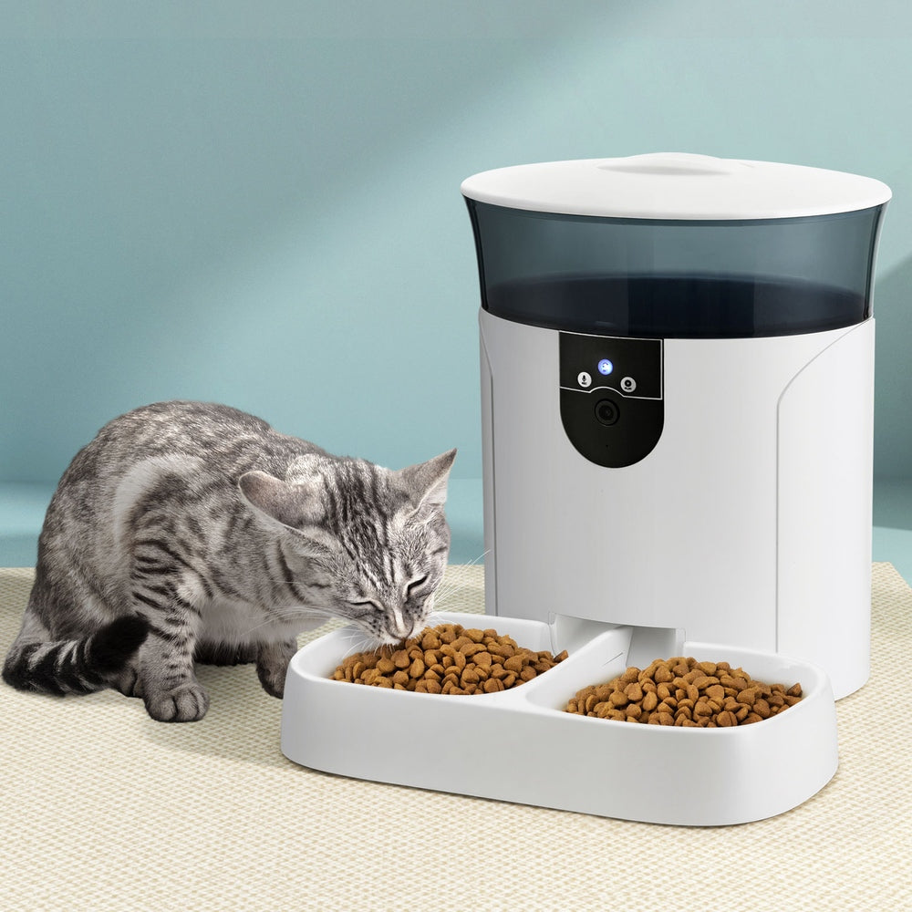 i.Pet Automatic Pet Feeder Dog Cat Camera Wifi Smart Food Dispenser Timer 7L APP-Pet Care > Dog Supplies > Dog Bowls, Feeders &amp; Waterers-PEROZ Accessories