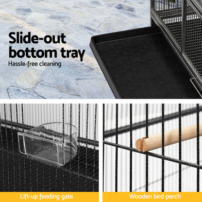 i.Pet Bird Cage 138cm Large Aviary-Pet Care > Bird > Bird Cages &amp; Stands-PEROZ Accessories