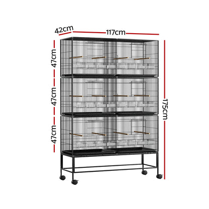 i.Pet Bird Cage 175cm Large Aviary-Pet Care > Bird > Bird Cages &amp; Stands-PEROZ Accessories