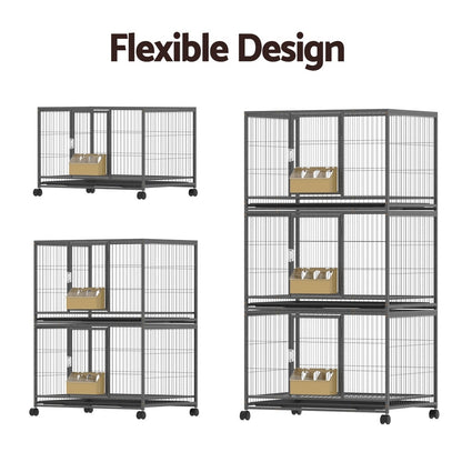i.Pet Bird Cage Large Bird Cages Aviary Budgie Perch Cage Parrot Pet Stand Wheels-Pet Care > Bird > Bird Cages &amp; Stands-PEROZ Accessories