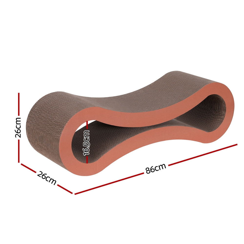 i.Pet Cat Scratching Board Scratcher Cardboard Kitten Indoor Climbing Bed Catnip-Pet Care > Cat Supplies > Cat Scratching Posts-PEROZ Accessories