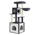 i.Pet Cat Tree Tower Scratching Post Scratcher 144cm Wood Bed Condo House Cabinet-Pet Care > Cat Supplies > Cat Scratching Posts-PEROZ Accessories