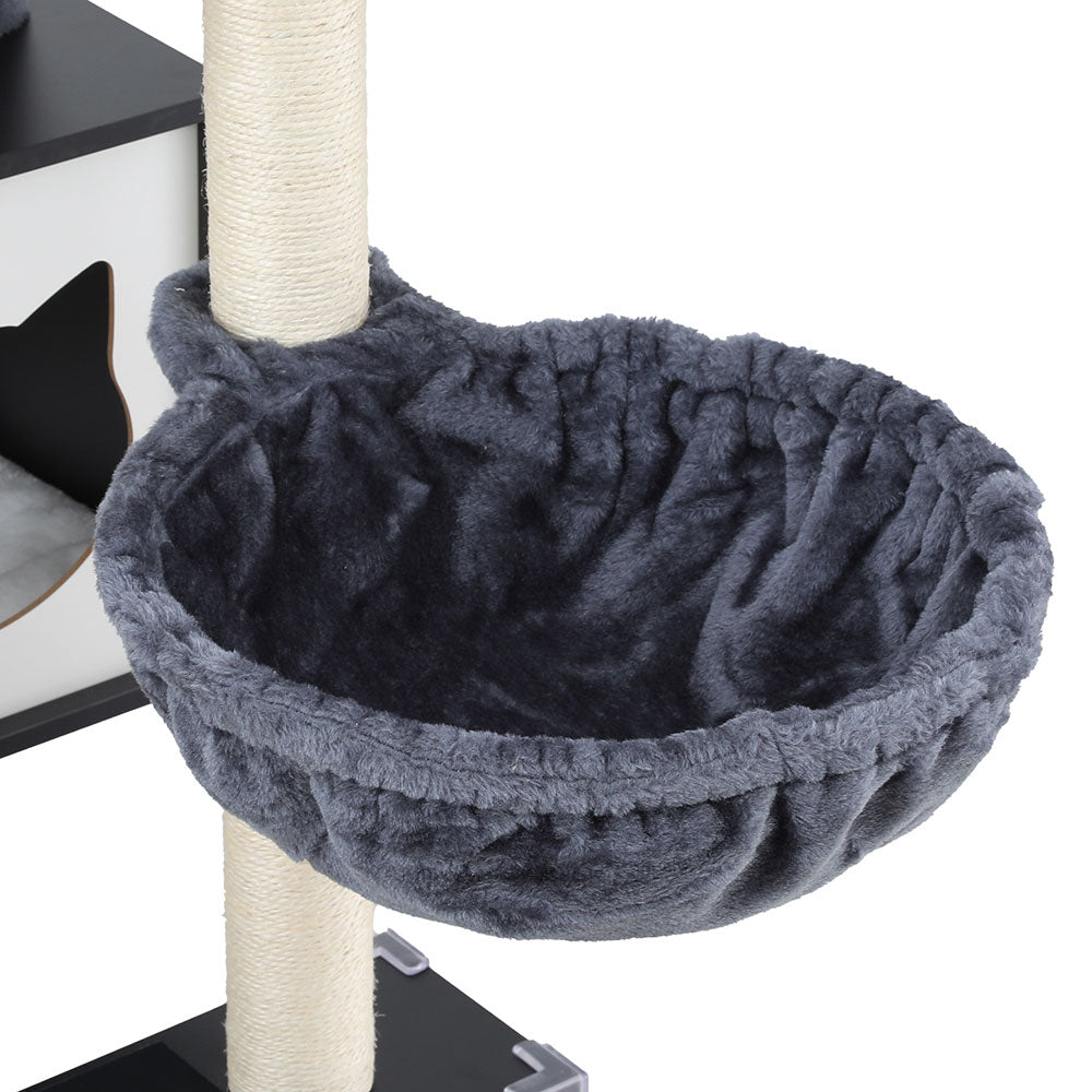 i.Pet Cat Tree Tower Scratching Post Scratcher 144cm Wood Bed Condo House Cabinet-Pet Care > Cat Supplies > Cat Scratching Posts-PEROZ Accessories