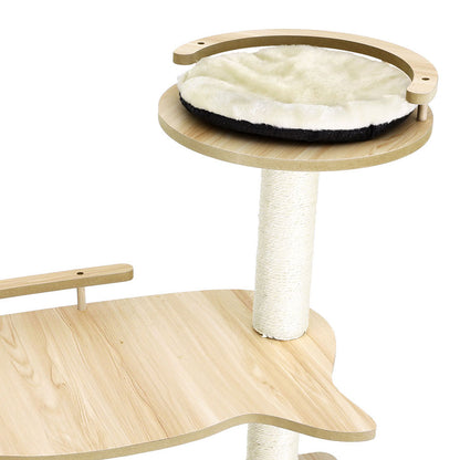 i.Pet Cat Tree Tower Scratching Post Scratcher 174cm Wood Bed Condo House Ladder-Pet Care > Cat Supplies > Cat Scratching Posts-PEROZ Accessories