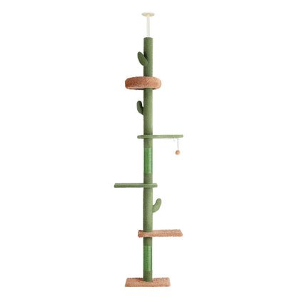 i.Pet Cat Tree Tower Scratching Post Scratcher Floor to Ceiling Cats Bed 290cm-Pet Care > Cat Supplies > Cat Scratching Posts-PEROZ Accessories