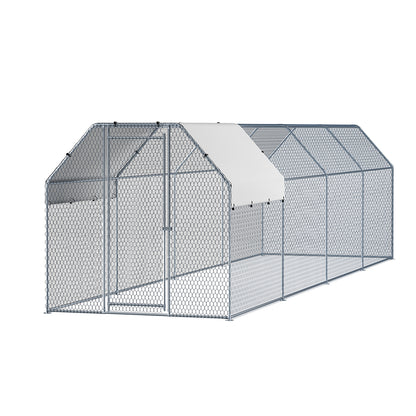 i.Pet Chicken Coop Cage Run Rabbit Hutch Large Walk In Hen House Cover 2mx8mx2m-Pet Care > Coops &amp; Hutches > Small Animal Habitats &amp; Cages-PEROZ Accessories