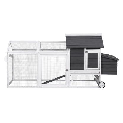 i.Pet Chicken Coop Rabbit Hutch Extra Large Wooden Run Bunny Cage House Outdoor-Pet Care > Coops &amp; Hutches > Small Animal Habitats &amp; Cages-PEROZ Accessories