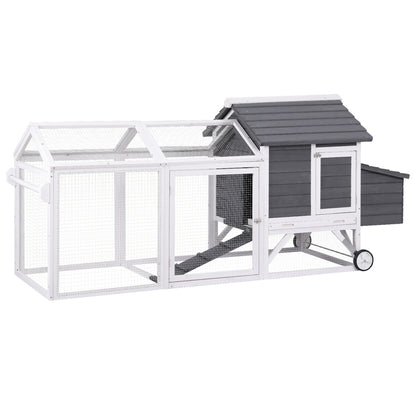 i.Pet Chicken Coop Rabbit Hutch Extra Large Wooden Run Bunny Cage House Outdoor-Pet Care > Coops &amp; Hutches > Small Animal Habitats &amp; Cages-PEROZ Accessories