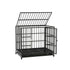 i.Pet Dog Cage Crate Large Puppy Cat Anti-Bite Pet Kennel Wheels w/Tray Metal-Pet Care > Coops & Hutches > Small Animal Habitats & Cages-PEROZ Accessories