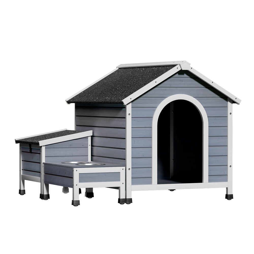 i.Pet Dog Kennel House Large Wooden Outdoor Pet Kennels Indoor Puppy Cabin-Pet Care > Dog Supplies > Dog Kennels-PEROZ Accessories
