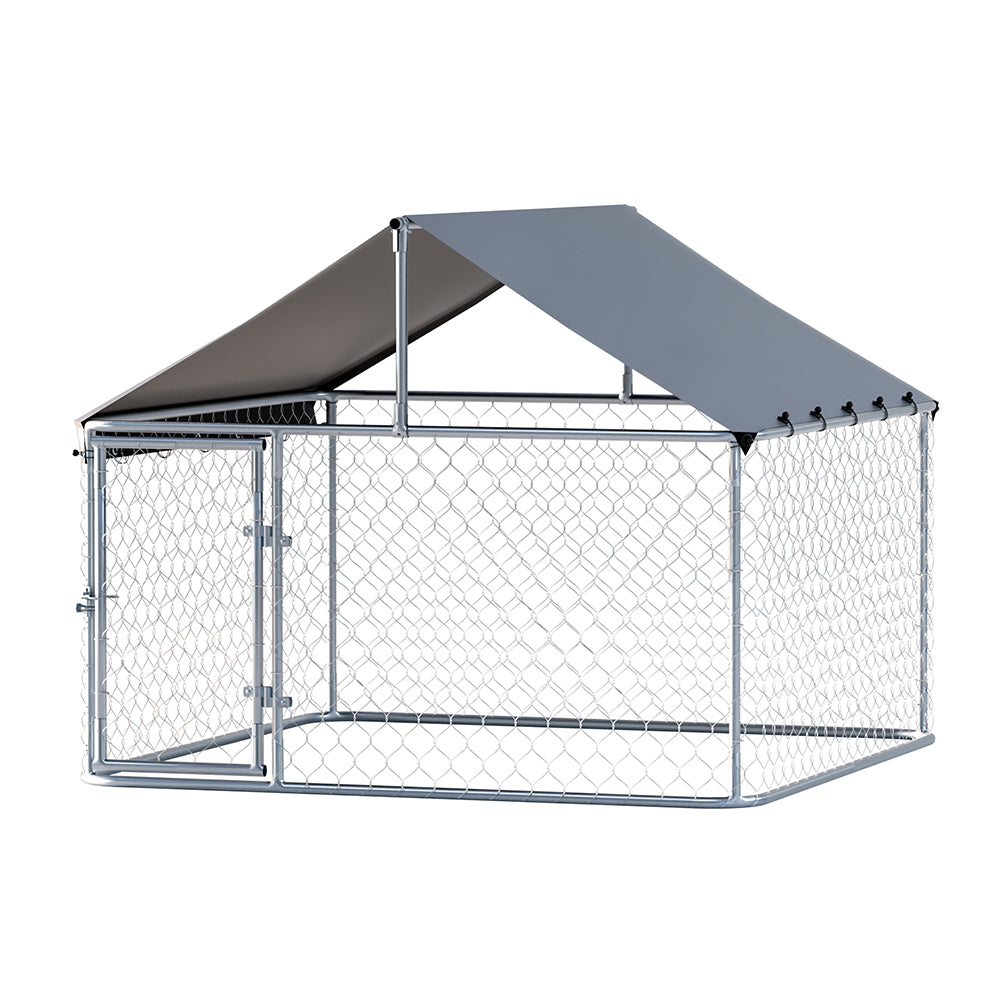 i.Pet Dog Kennel Large House XL Pet Run Cage Puppy Outdoor Enclosure With Roof-Pet Care > Dog Supplies > Dog Kennels-PEROZ Accessories